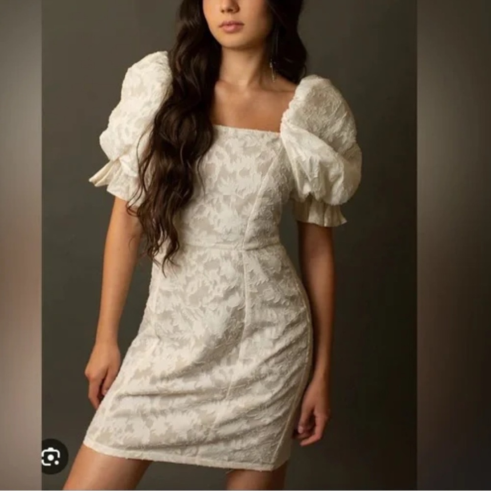 Joyfolie Mia Joy Livi Mini Dress with Puff Sleeves